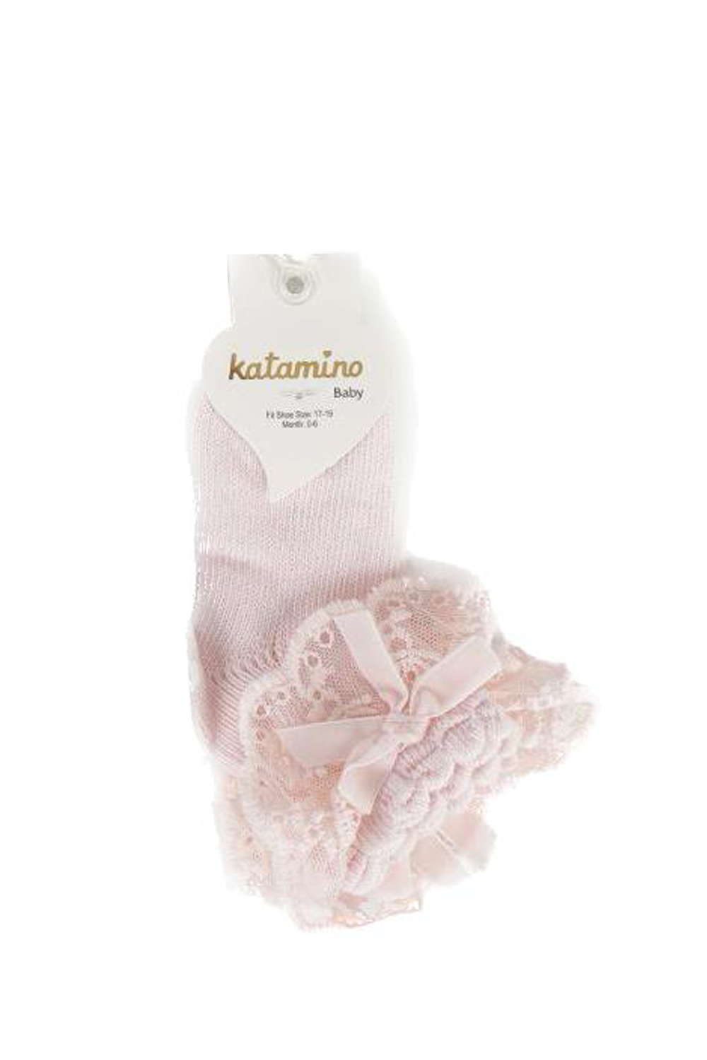 KAT-K46250Arsende Fiyonklu Bebek Soket Çorap