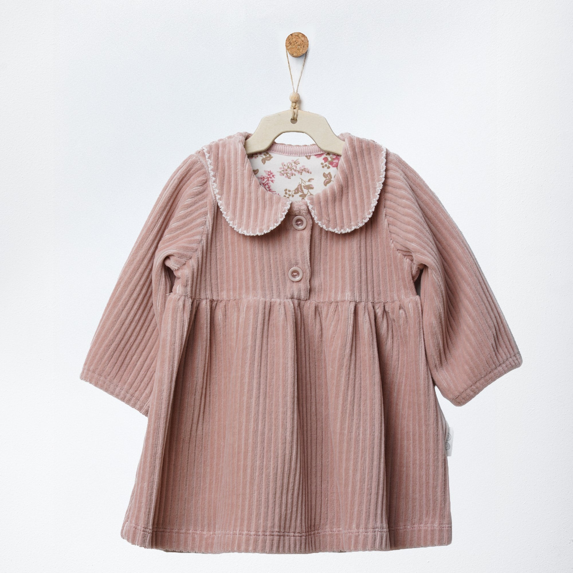 ANW-AC27085Kız Bebek Elbise Dress  Velvet Blossoms ANW-AC27085