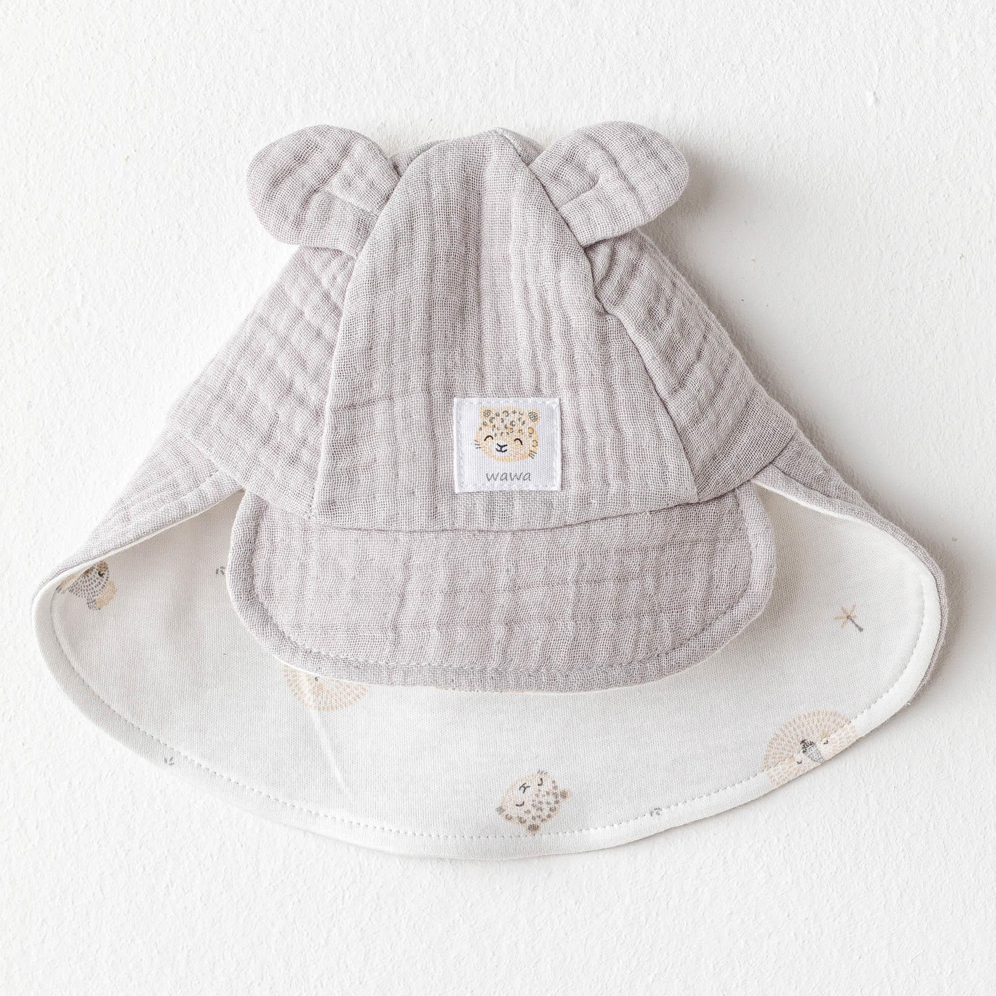 ANW-AC25843Erkek Bebek Şapka Hat Happy Animals Muslin AC25843