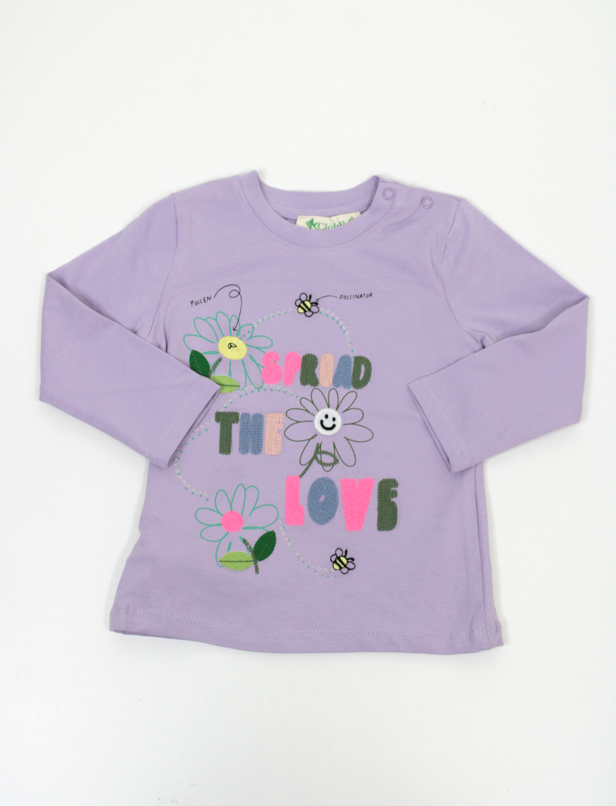 CIC-3301-007Kız Bebek Sweatahirt