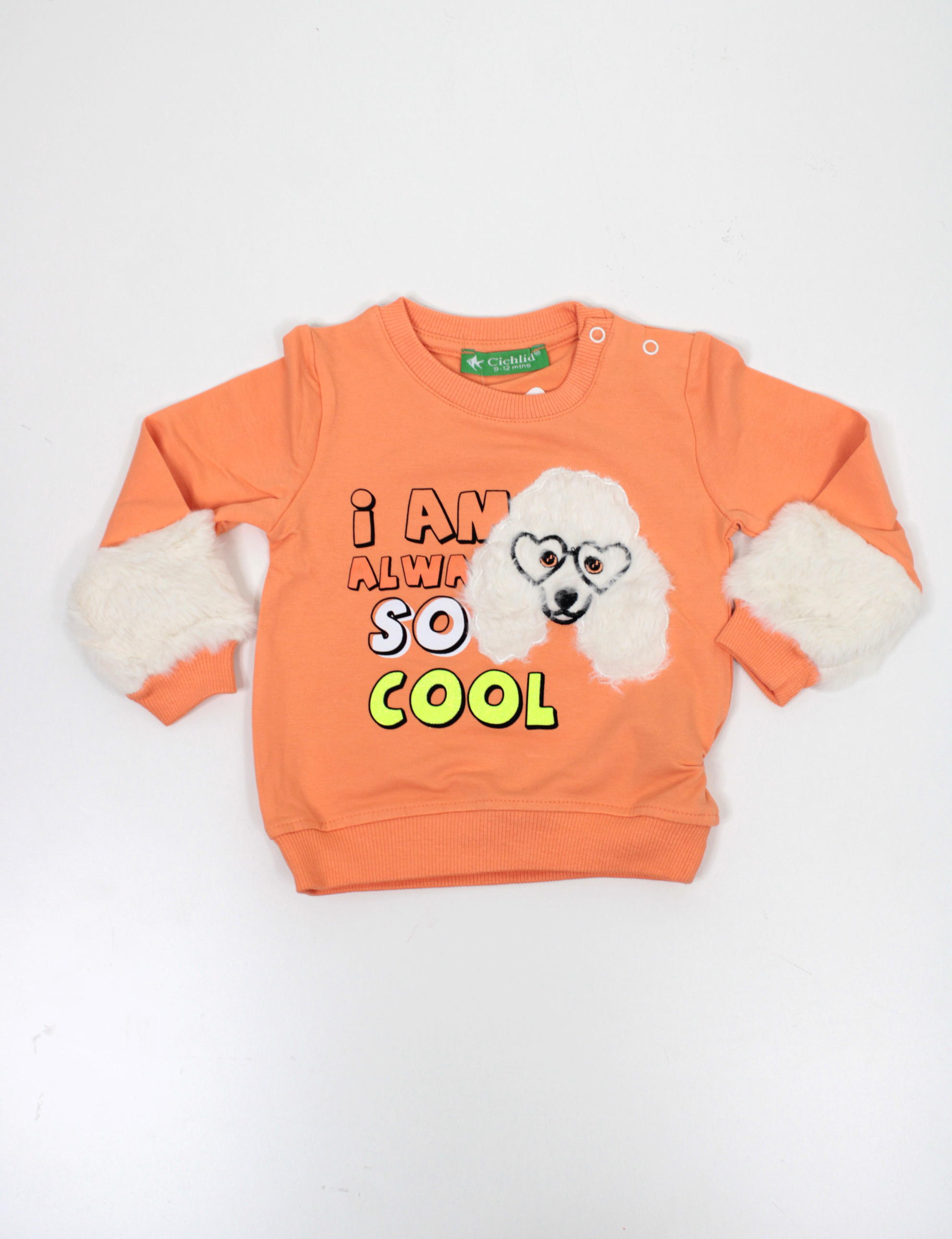 CIC-6614-014Kız Bebek Sweatahirt