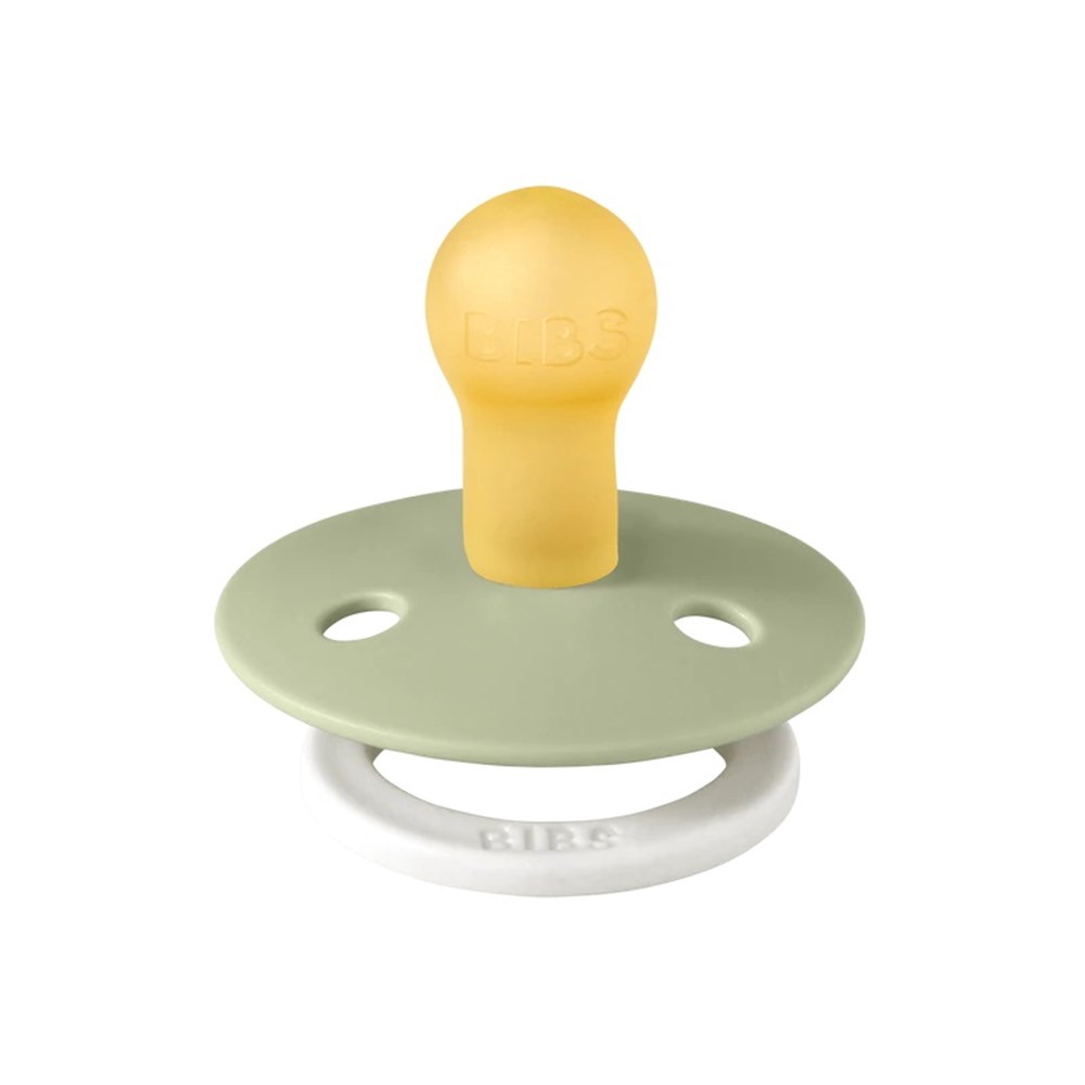 Bibs 100270 Colour Single Kauçuk Gece Emziği Sage GLOW 0-6 Ay