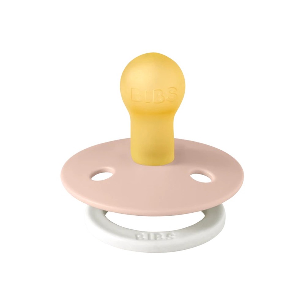 Bibs 200256 Colour Single Kauçuk Gece Emziği Blush GLOW 6-18 Ay