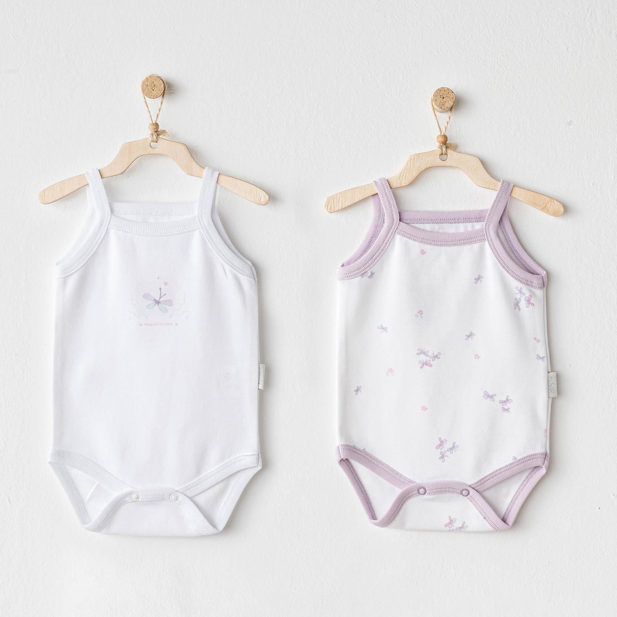 ANW-AC25579Kız Bebek Body 2 Parça Body Magical Butterfly AC25579