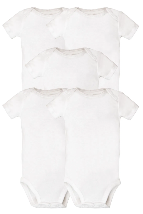 CTR-1L930510Layette Bebek 5'li Beyaz Body Set 1L930510
