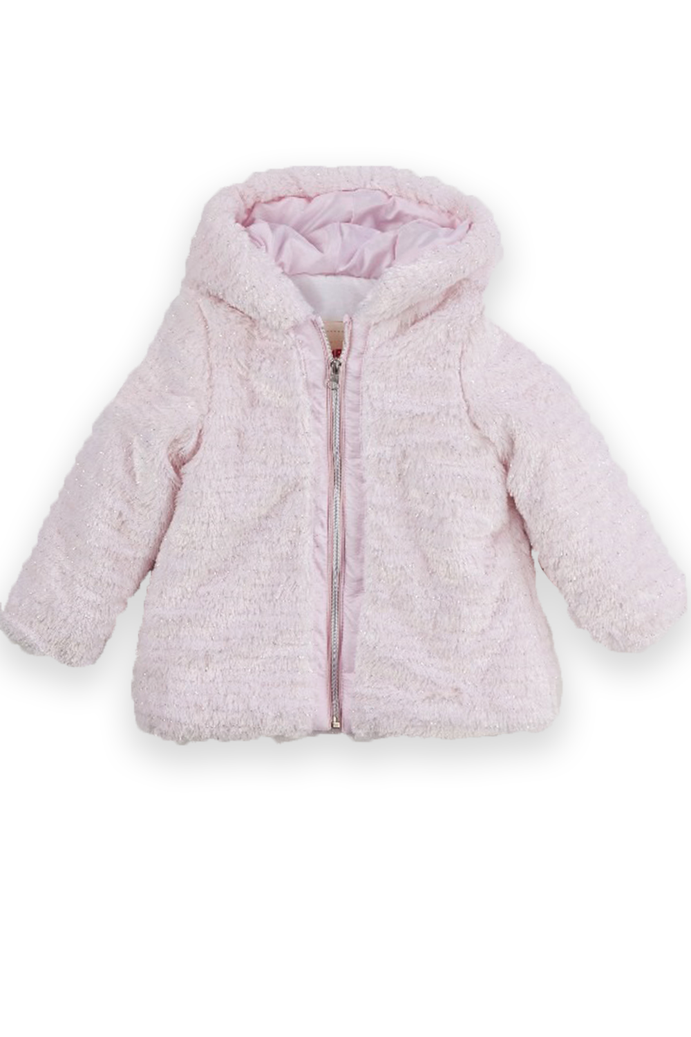 BOM-6895Kız Çocuk Kapşonlu Dışı Peluş Ceket