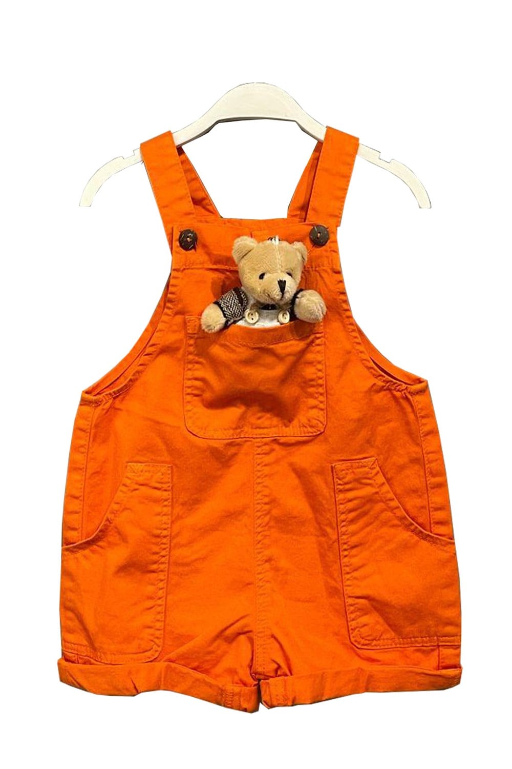 Çikoby 8035 Erkek Bebek Ayıcıklı Şortlu Salopet
