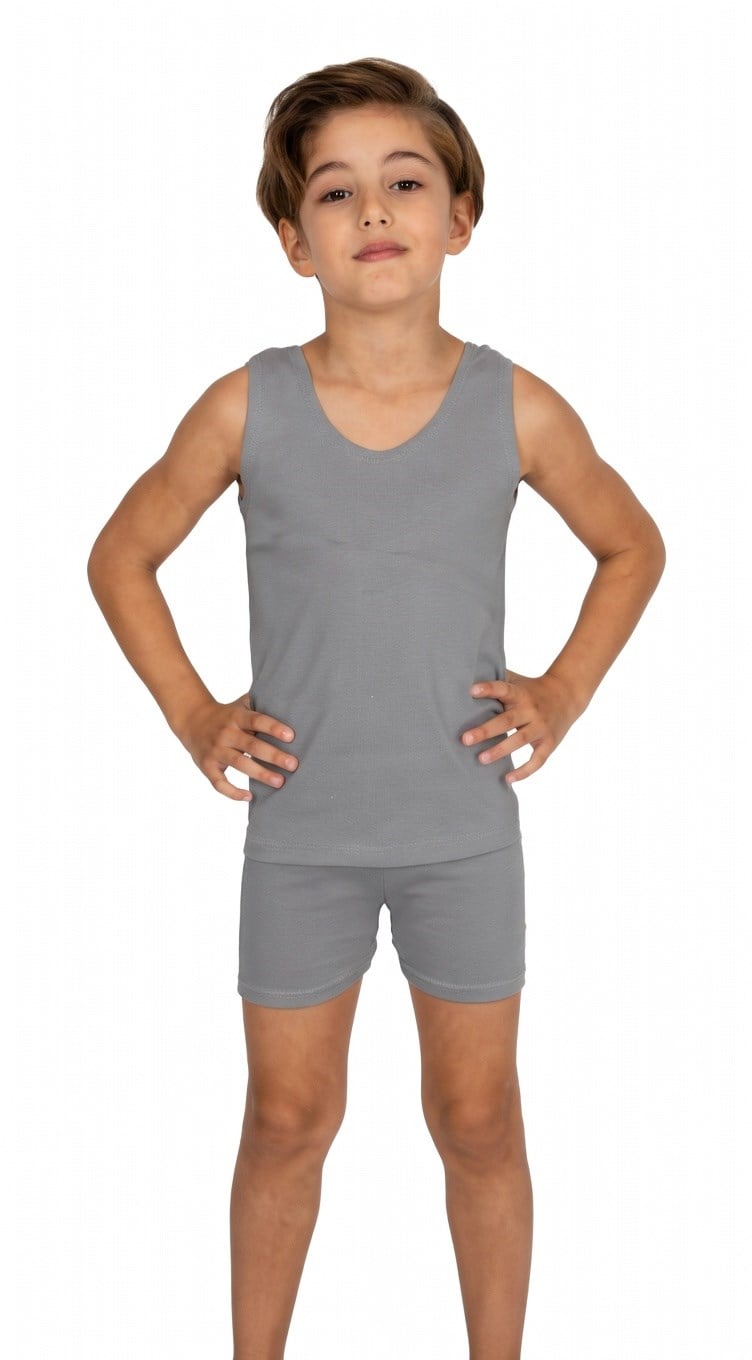 ELM-1213Erkek Çocuk Atlet Boxer Takım ELM-1213