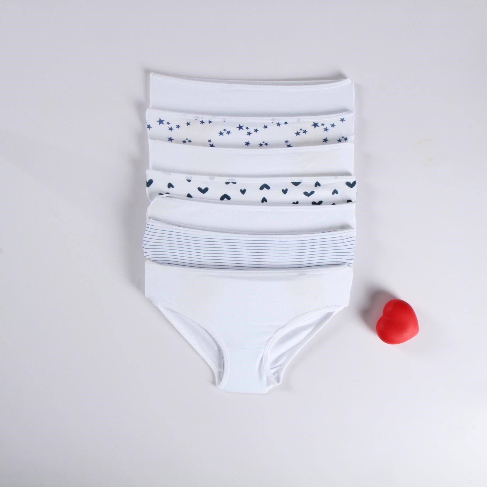 ELM-S-53Kız Çocuk 7'li Slip Külot  ELM-S-53