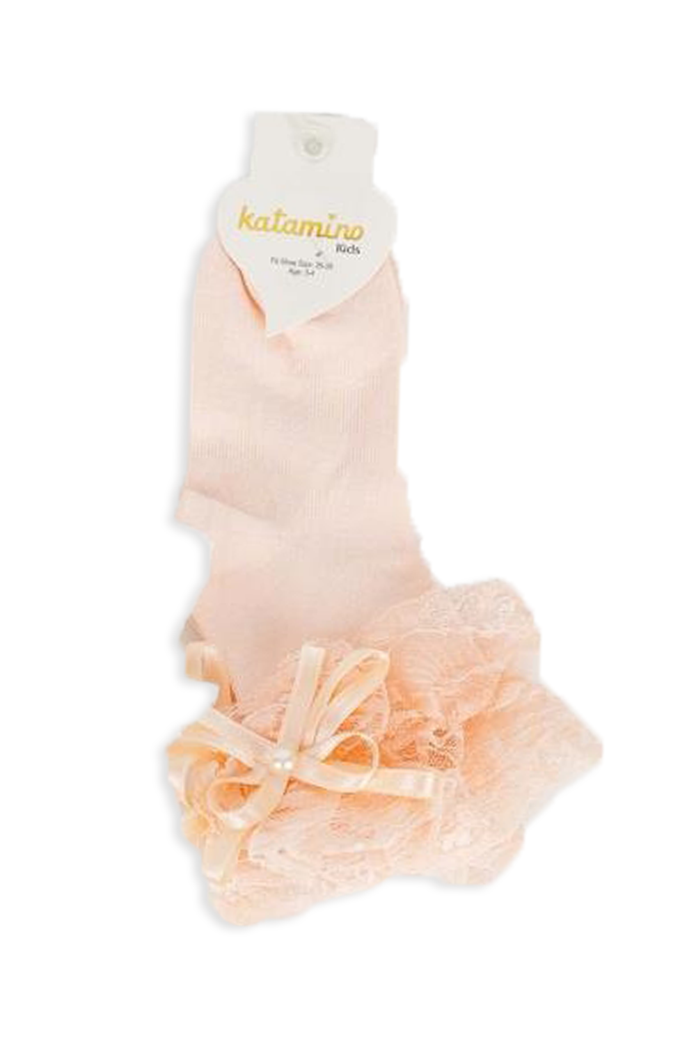 KAT-K22185Ulya Aksesuarlı Kız Çocuk Soket Çorap
