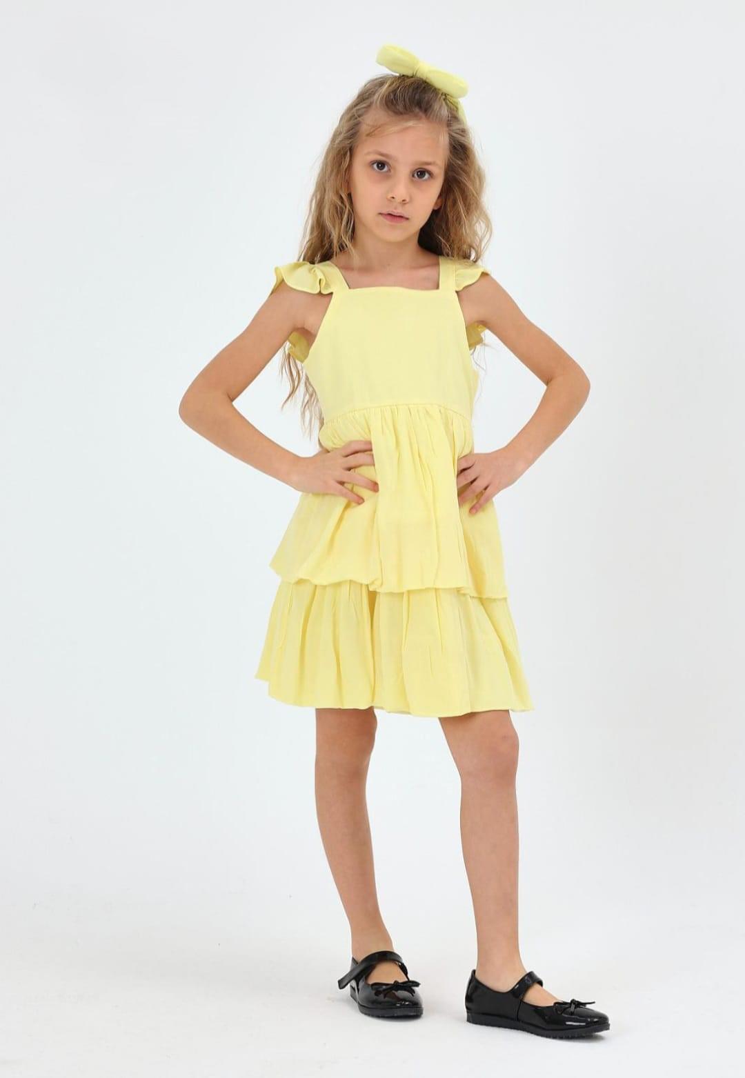 CKB-50463Çikoby Kız Çocuk Askılı Elbise 50463