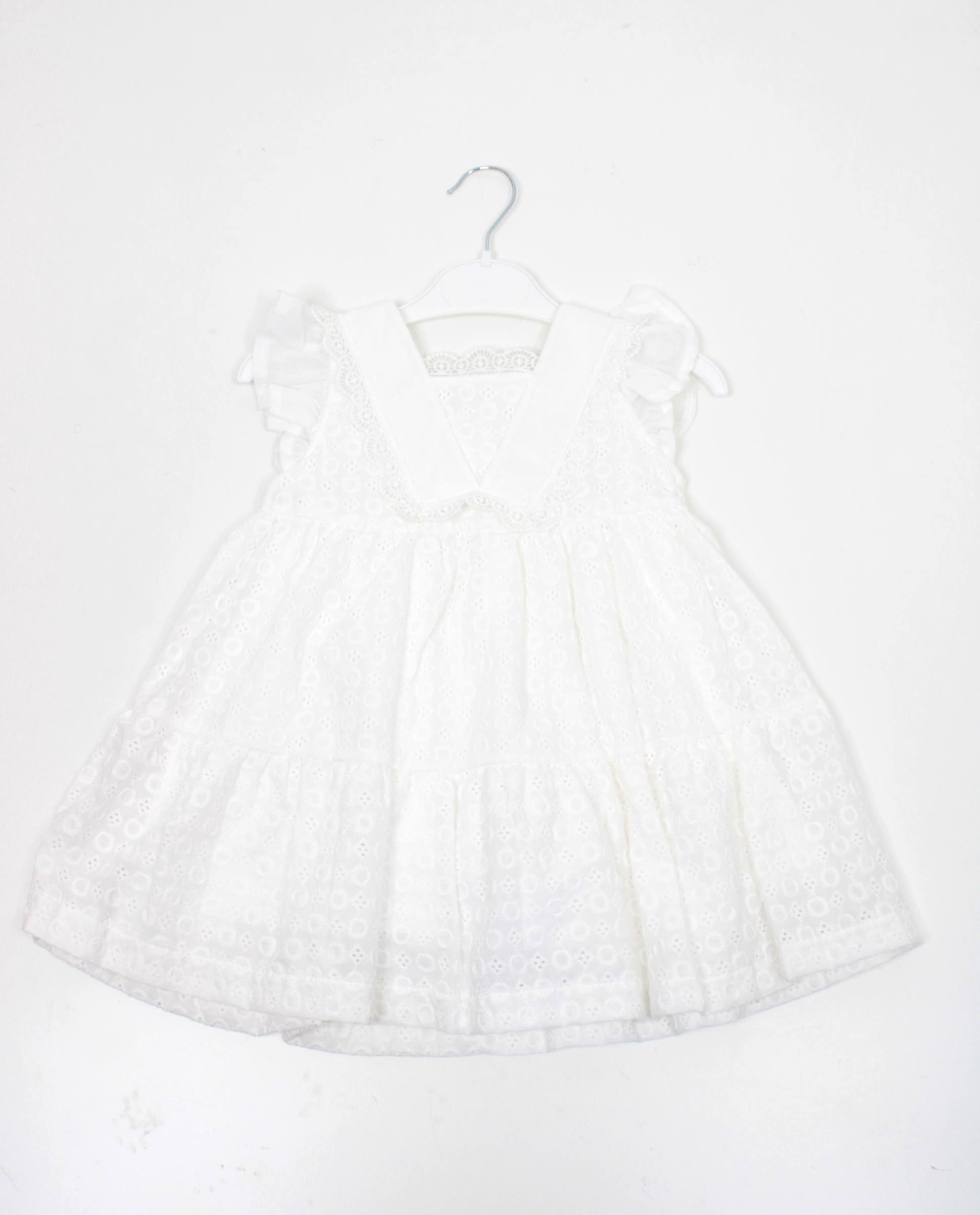 BBR-4890Baby Rose Kare Yaka Kız Elbise