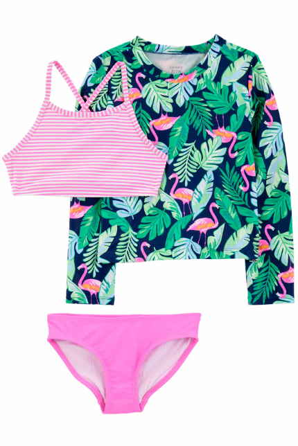 CTR-3S572510Kız Çocuk Güneş Koruyucu Mayo Set 3S572510