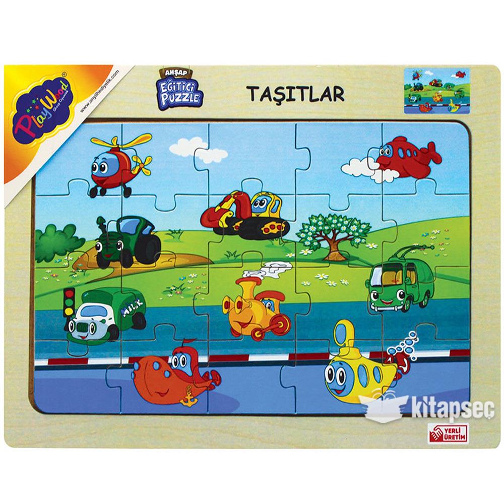 ONY-17-48Ahşap Eğitici Puzzle Taşıtlar