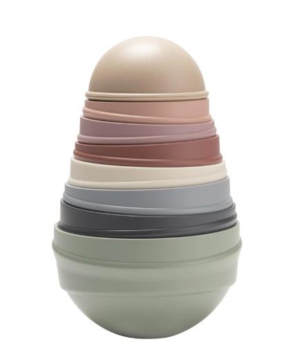 BBS-4100100Bibs Wobbly Tower Oyun Kulesi Pastel Rainbow