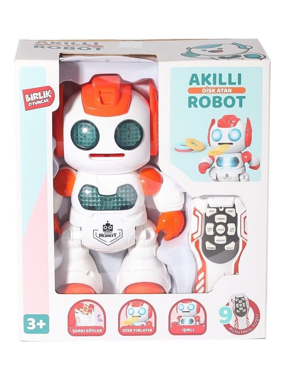 BIR-606-30Uzaktan Kumandalı Programlanabilir Disk Atan Akıllı Robot
