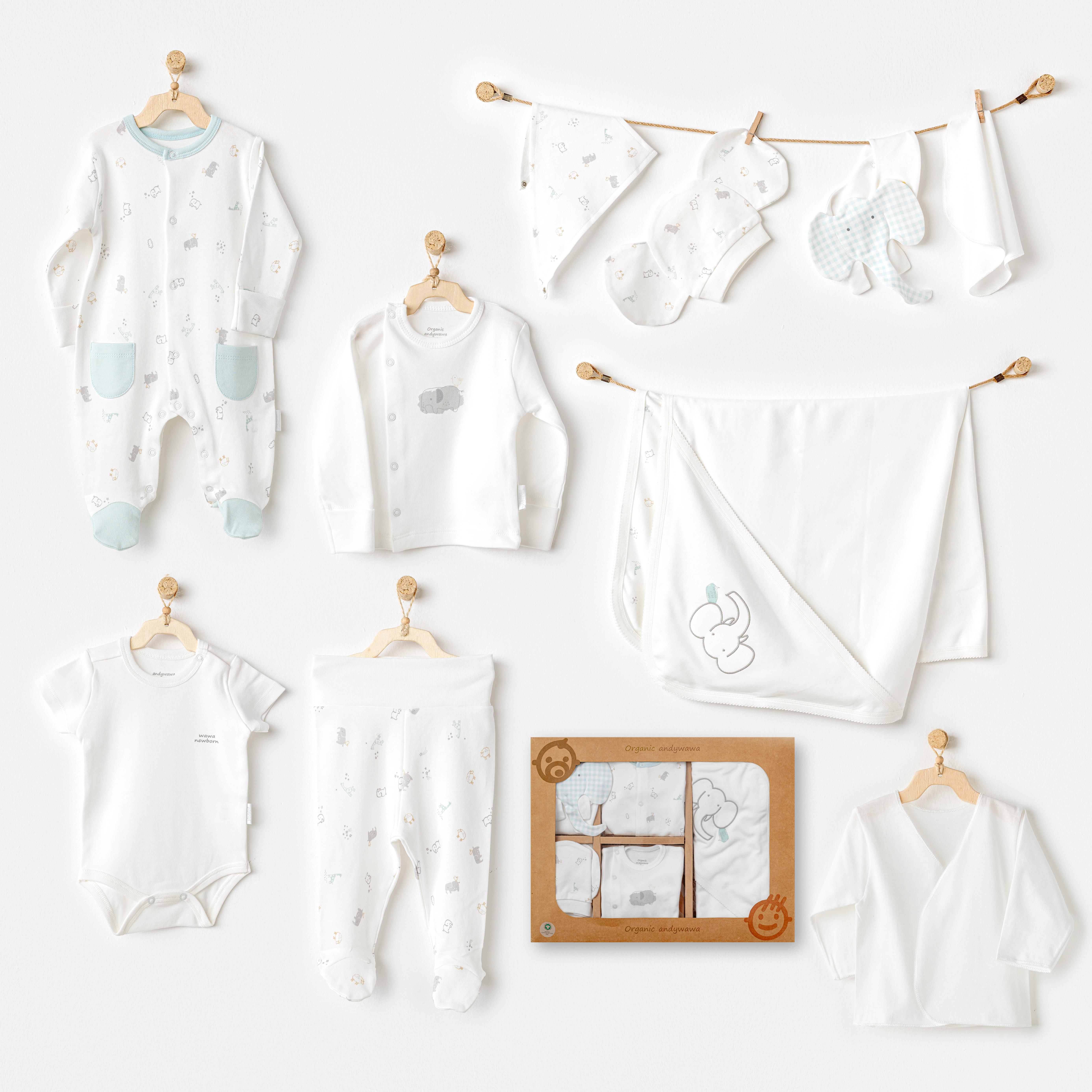 ANW-AC25941Bebek Hastane Çıkışı 10 Parça Newborn Set AC25941