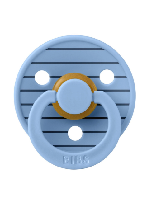 BBS-10015230Bibs Studio Colour Pin Kauçuk Emzik-Sky Blue 0-6Ay
