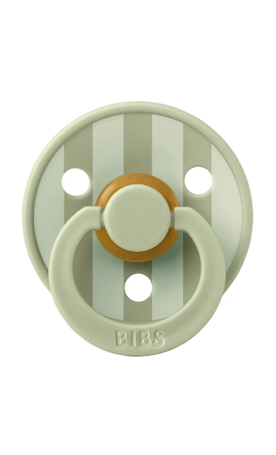 BBS-10016250Bibs Studio Colour Block Kauçuk Emzik-Sage 0-6 Ay
