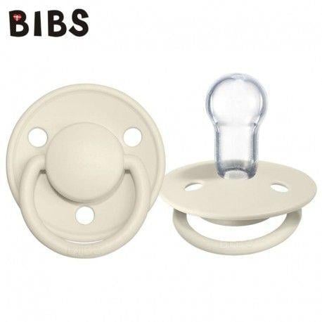 BBS-1010216Bibs De Lux Silikon Emzik-Ivory-0-36 Ay
