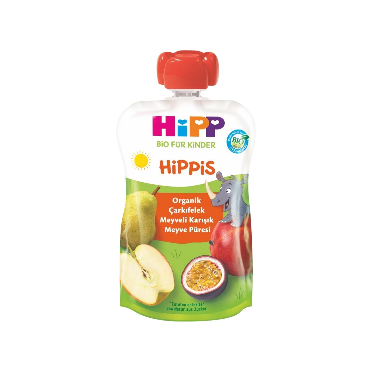 HIP-8570-01HiPP Organik Çarkıfelek Karışık Meyve Püresi 100 g
