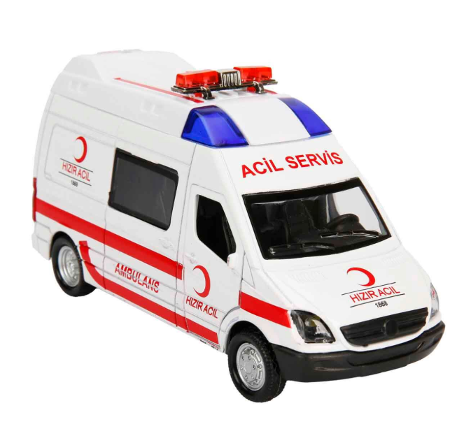 BIR-FY5058SA-12DBirlik Oyuncak FY5058SA-12D IŞşıklı Metal Ambulans