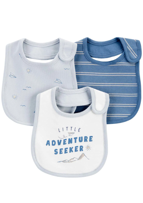 CTR-1P599010Erkek Bebek Önlük Set 3'lü Paket 1P599010