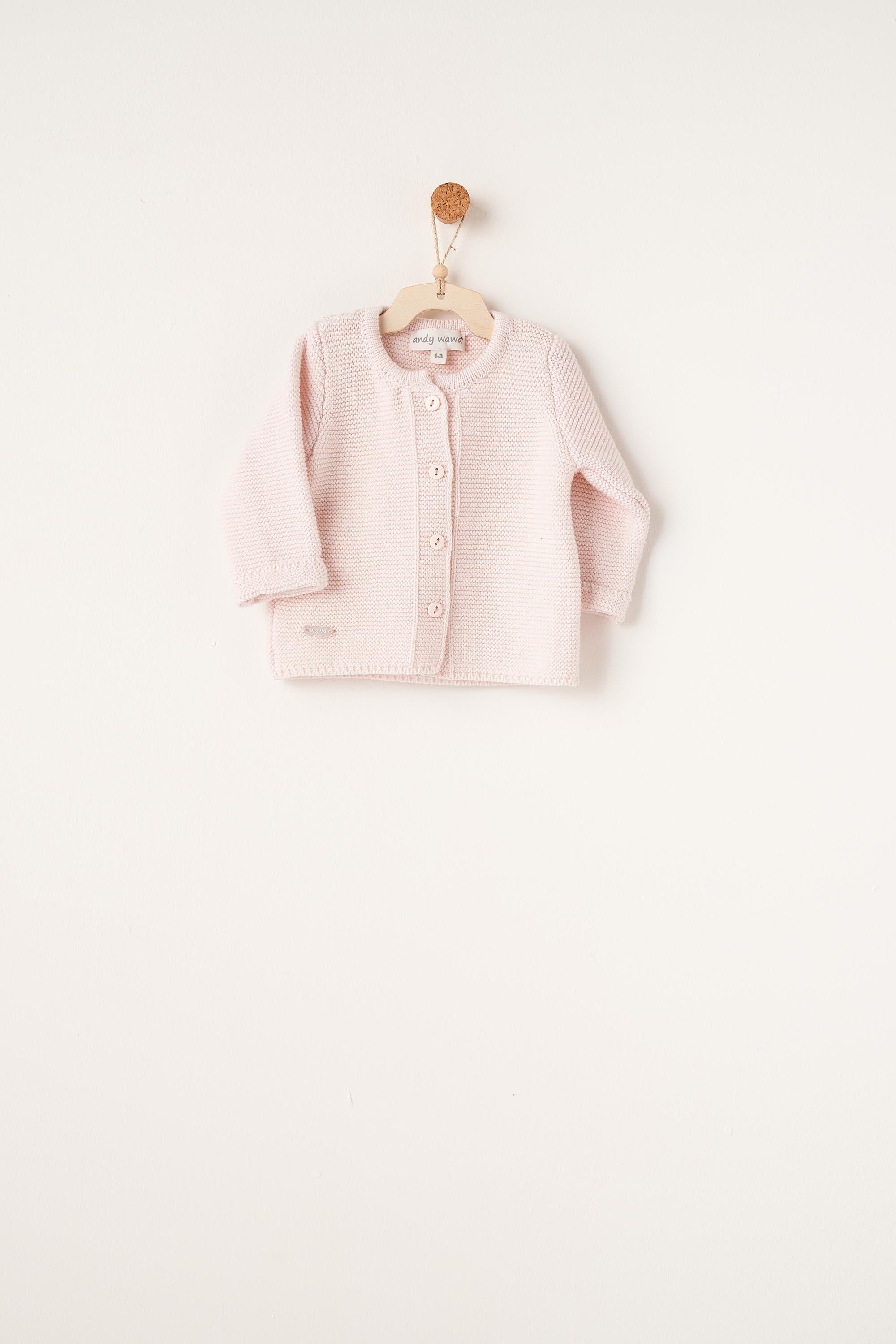 ANW-AC26344Bebek Triko Ceket Jacket Knitwear Basic AC26344
