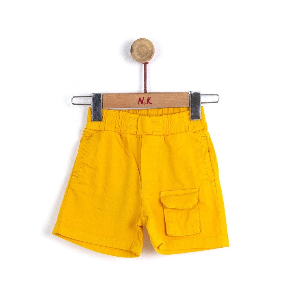 Nk Kids NM62713 Erkek Bebek Önü Cepli Gabardin Şort