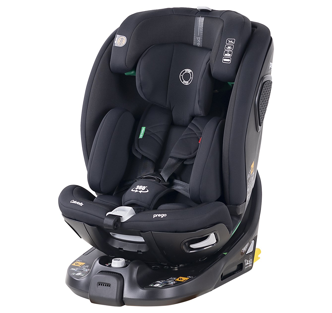 PRG-Q88-EVPrego Yeni Cabriofix E.V I-Size 360 Derece Dönebilen 0-36 Kg Isofixli Oto Koltuğu