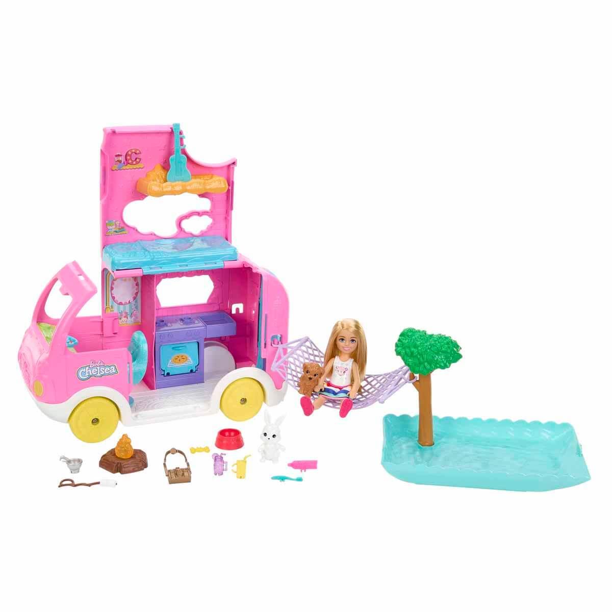 MAT-HNH90Mattel Barbie Chelsea'nin Yeni Karavanı HNH90