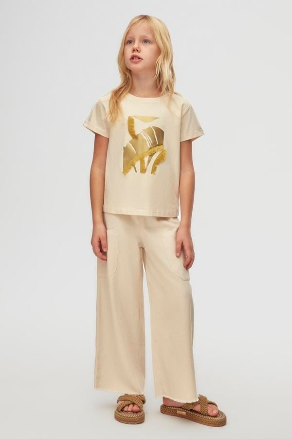 NKY-58318Kız Çocuk Papyrus Pantolon 58318