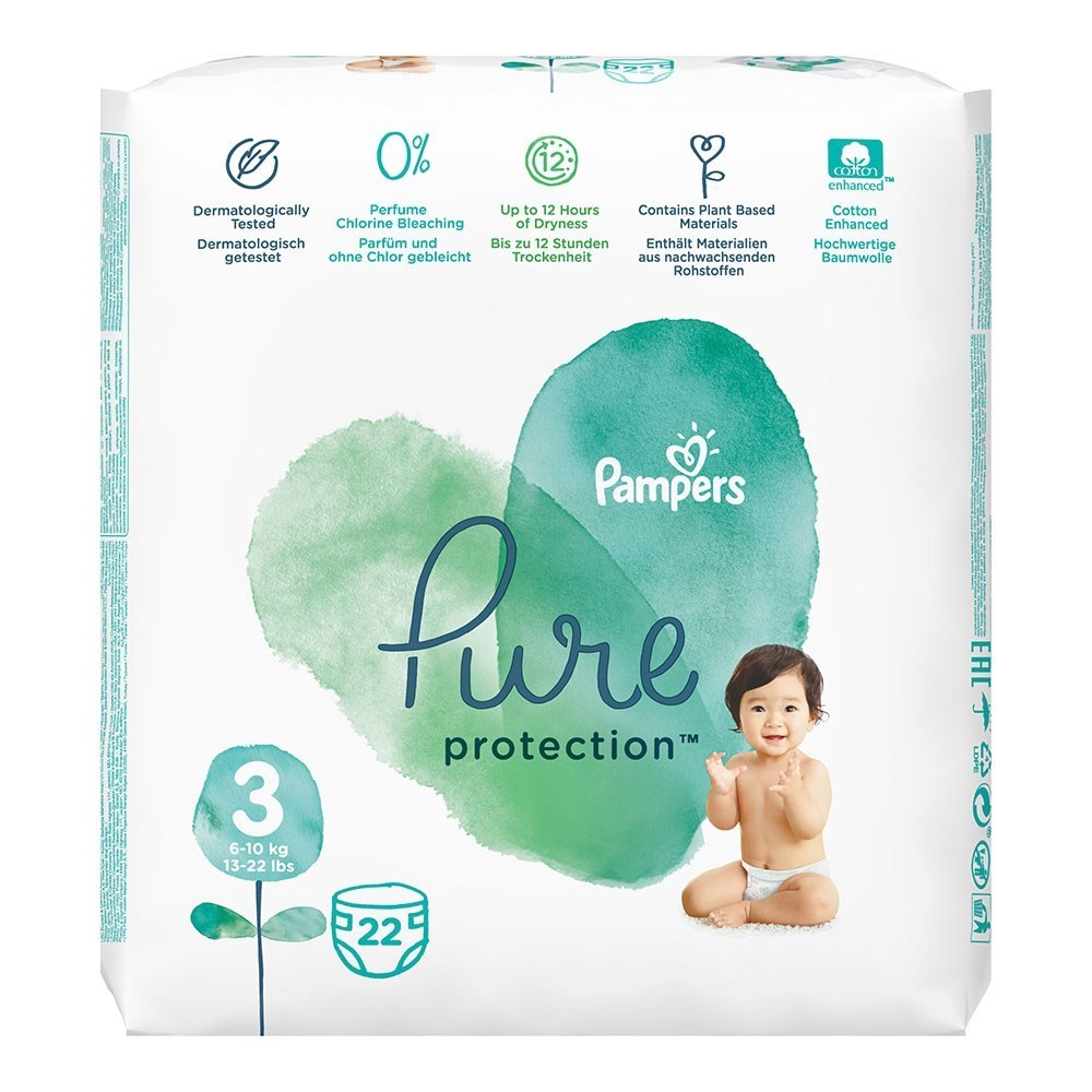Prima 250 Pure Bebek Bezi 3 No 22 Adet