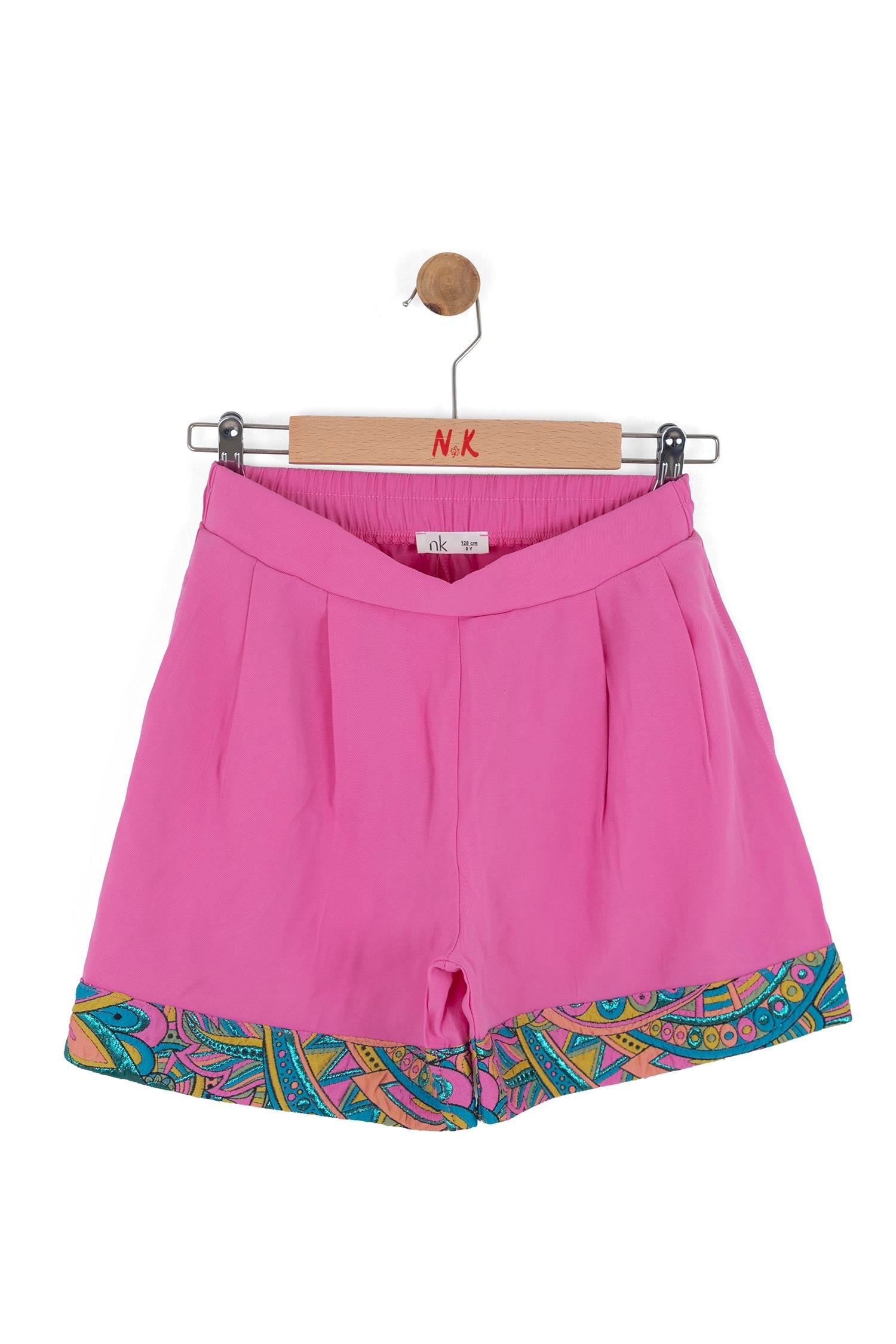 NK-51343-YKız Çocuk Boho Şort NK-51343