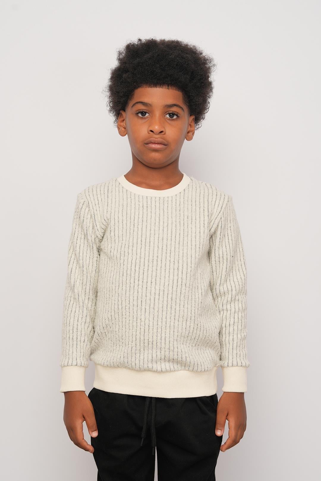NC-325352Erkek Çocuk Çizgili Sweat NC-325352