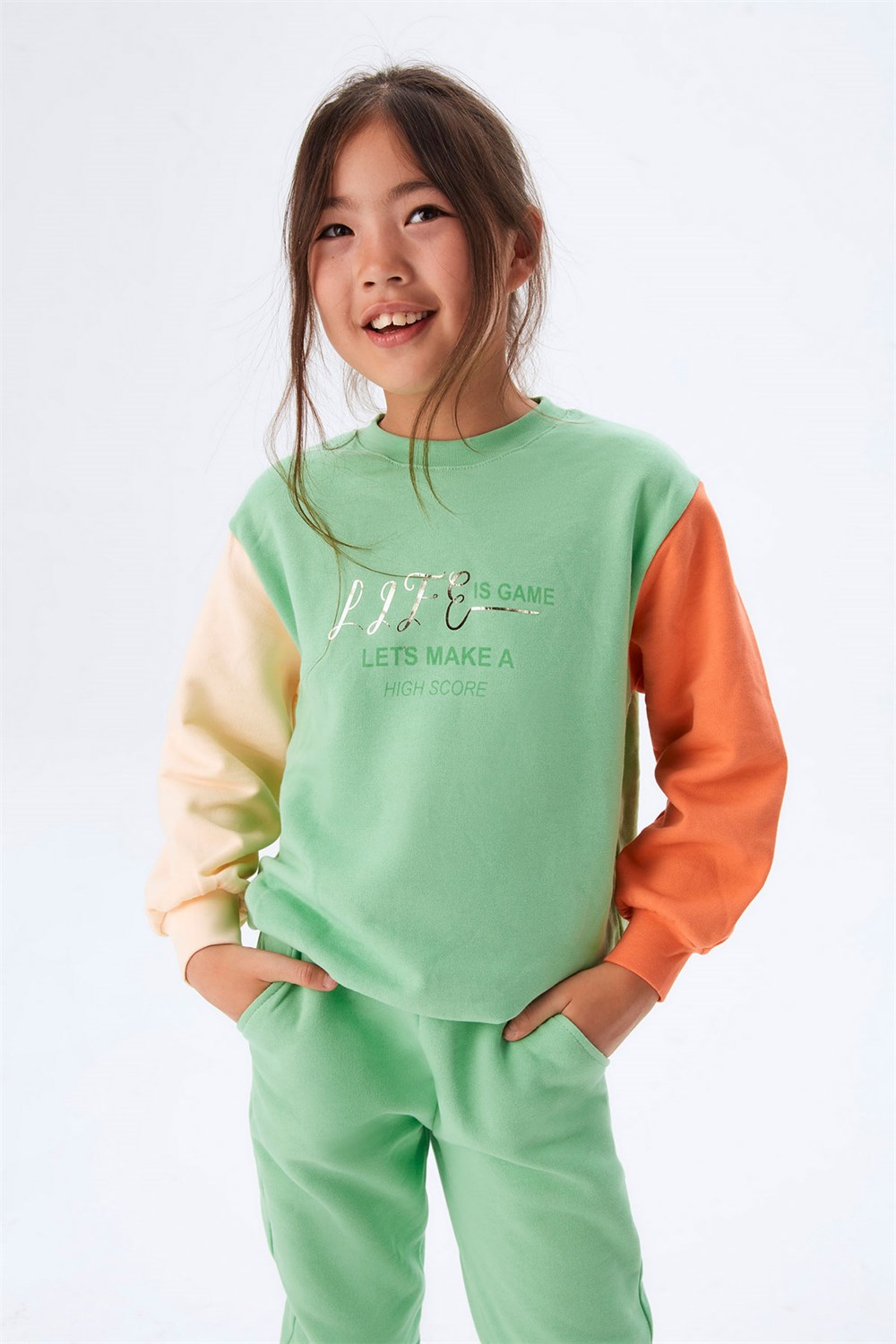 NK-33535Nk Kids NM33535 Kız Çocuk Game Sweat