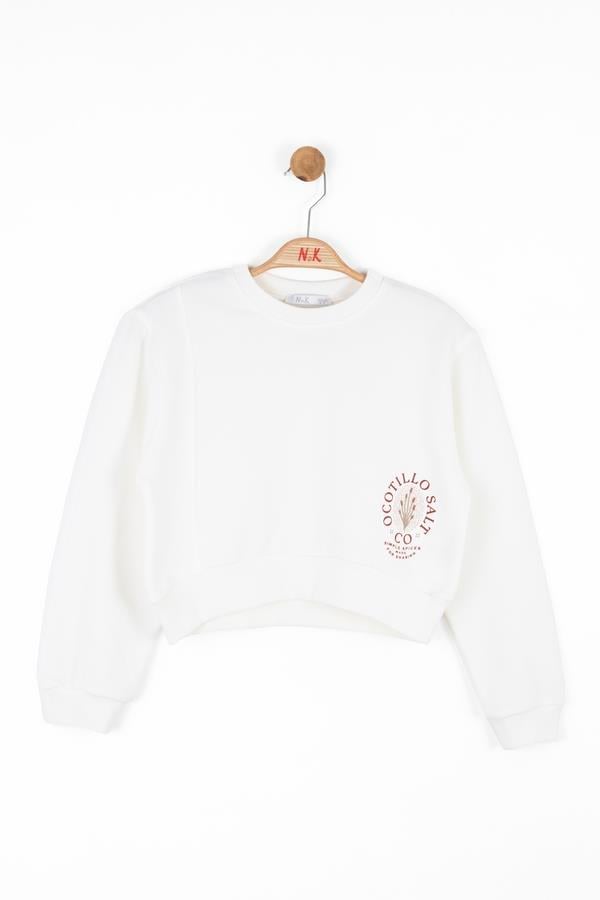 NK-37313Kız Çocuk Salt Sweat