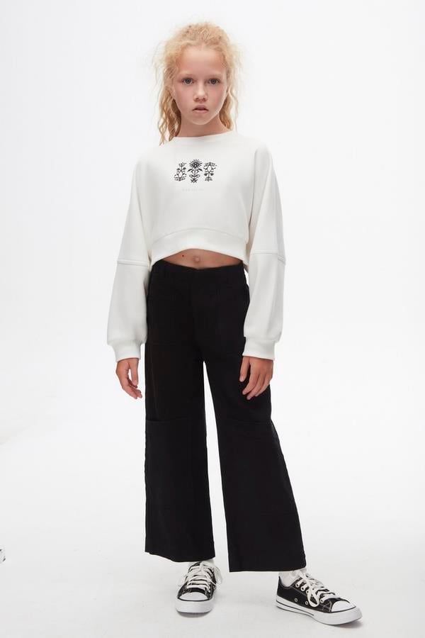 NK-37318Kız Çocuk Gün Çiçeği Sweat