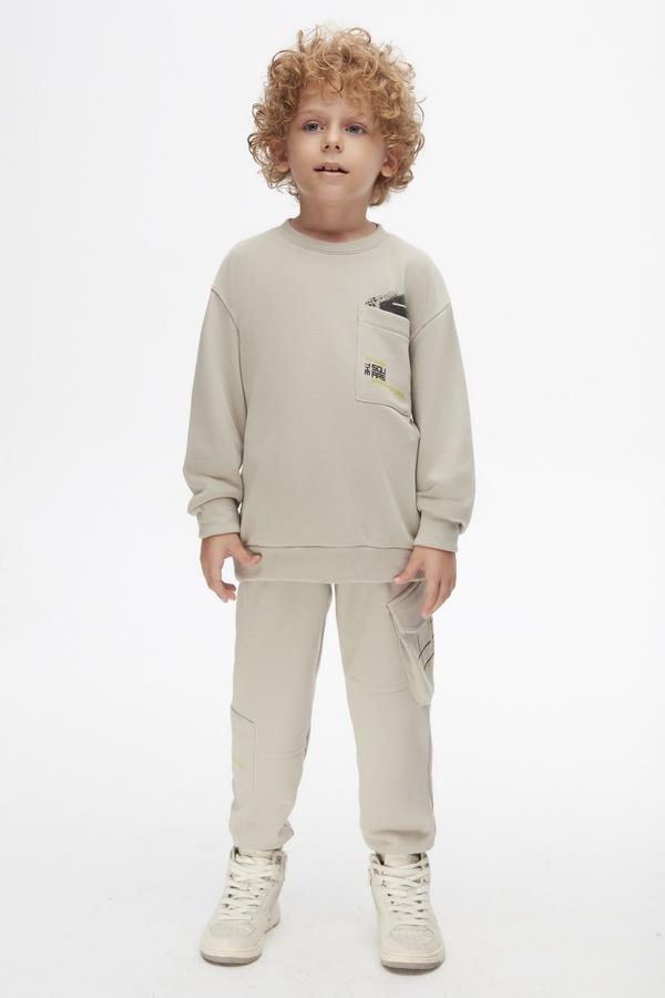 NK-47515Erkek Çocuk Outside Sweat