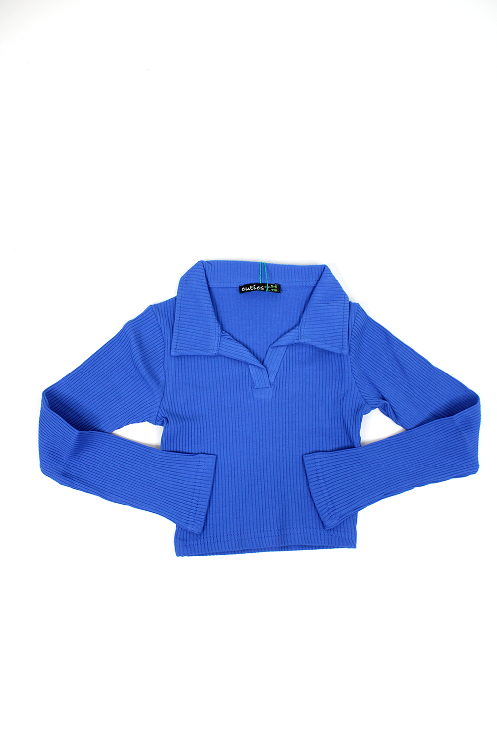 WRG-3556Kız Çocuk Kaşkorse Polo Yaka Sweat