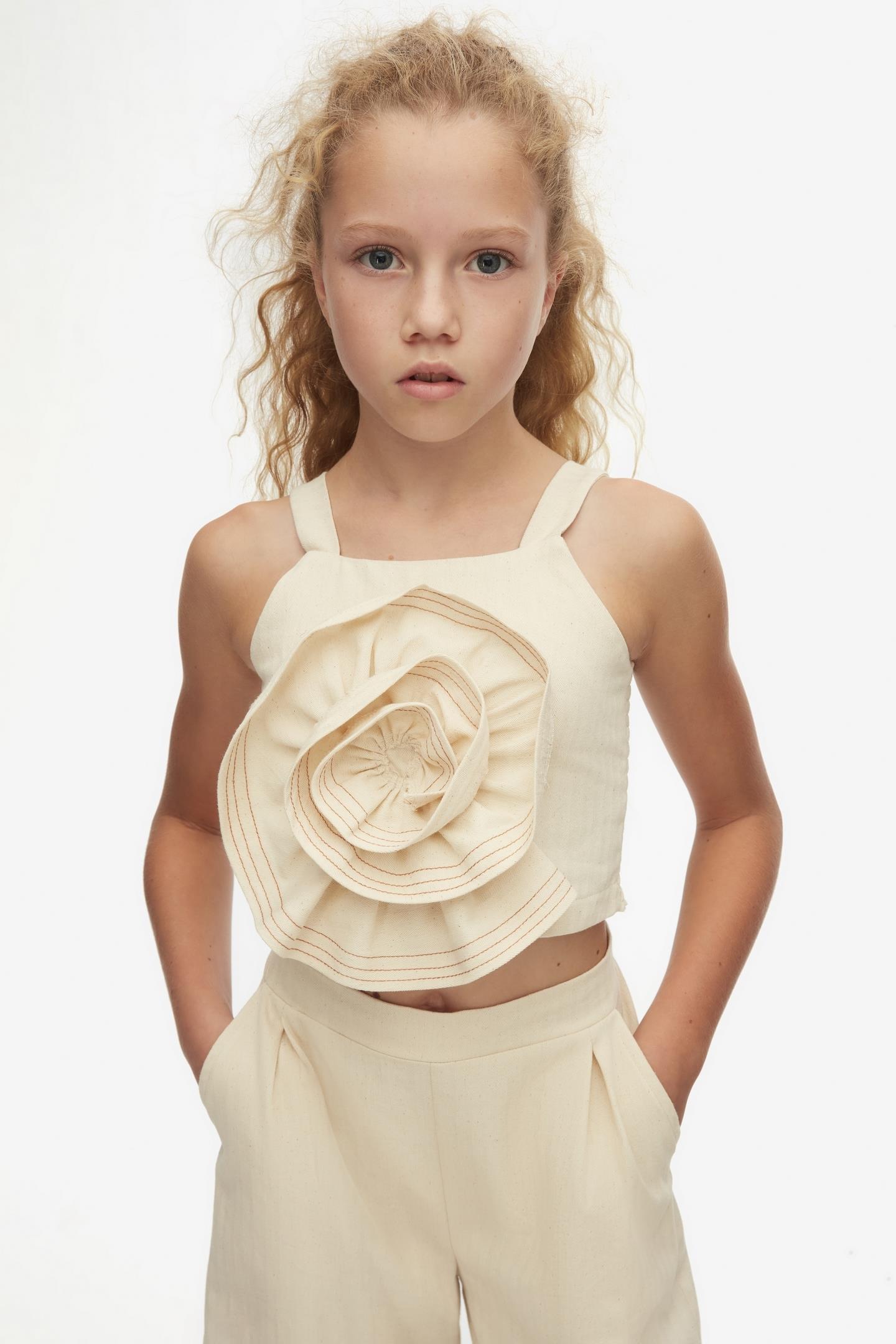 NKY-38319Kız Çocuk Sandshell Crop 38319