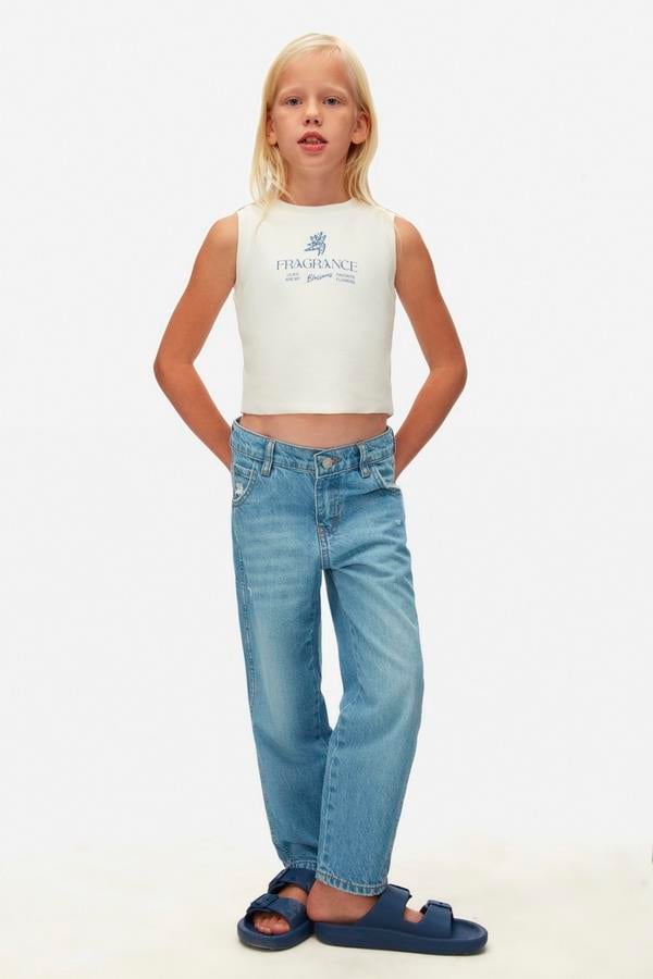NKY-38361Kız Çocuk Blossom Tshirt