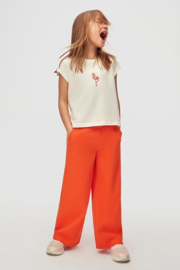NKY-38528Kız Çocuk Flamingo Tshirt 38528