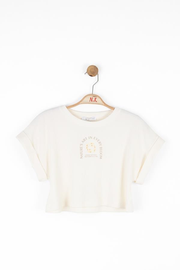 NKY-38811Kız Çocuk Bloom Tshirt