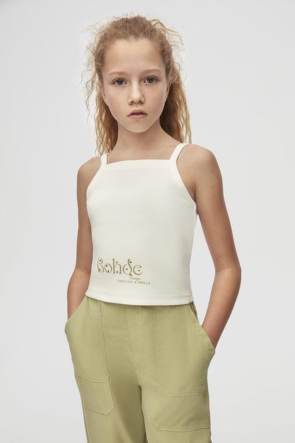 NKY-38822Kız Çocuk Vıntage Crop
