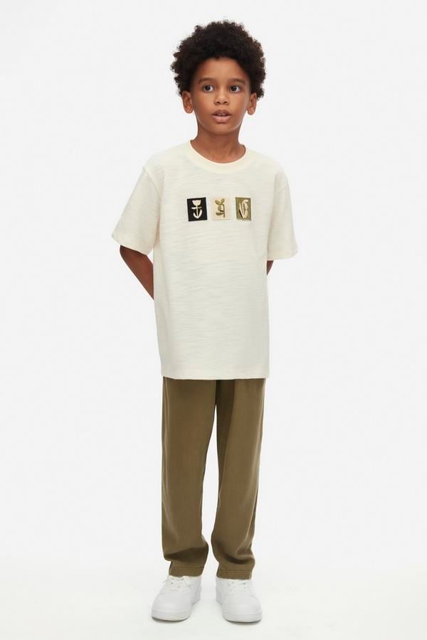 NKY-48321Erkek Çocuk Nakışlı Tshirt 48321