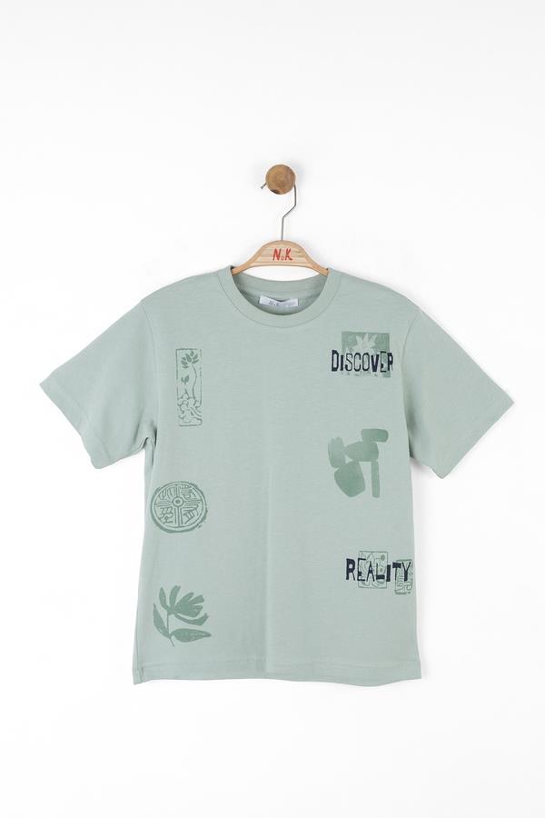 NKY-48351Erkek Çocuk Discover Tshirt 48351