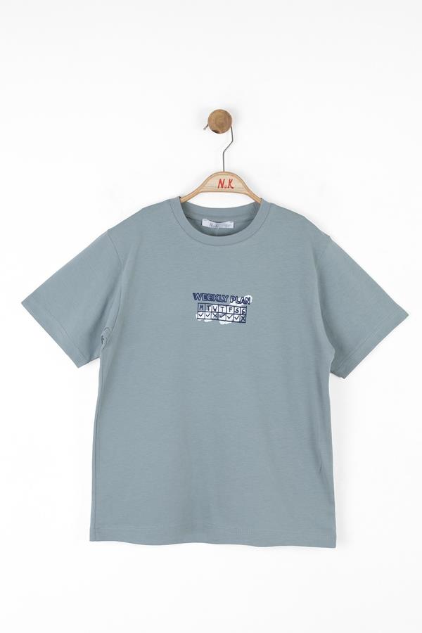 NKY-48369Erkek Çocuk Plan Tshirt 48369