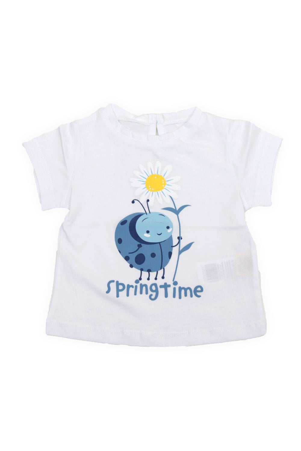 CKB-CK50532Kız Bebek Papatya Baskılı T-Shirt CK50532