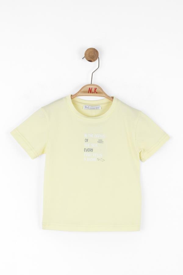 NKY-48614Erkek Bebek Canary Tshirt 48614